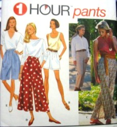 9038 1 HR PANTS, SHORTS LENGTHS, BROOMSTICK PATTERN L-XL